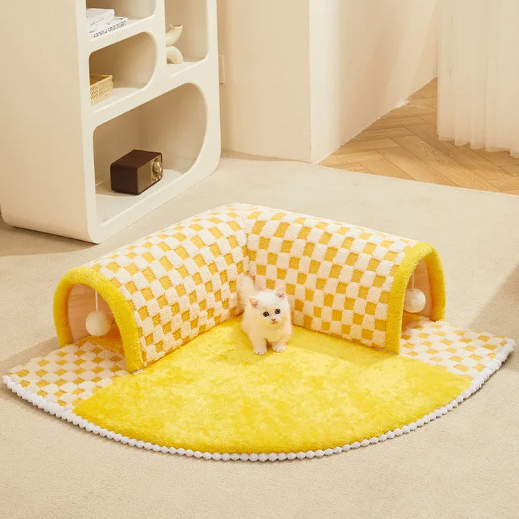 LaskoStorePets™ Washable Tunnel Cat Nest Mat